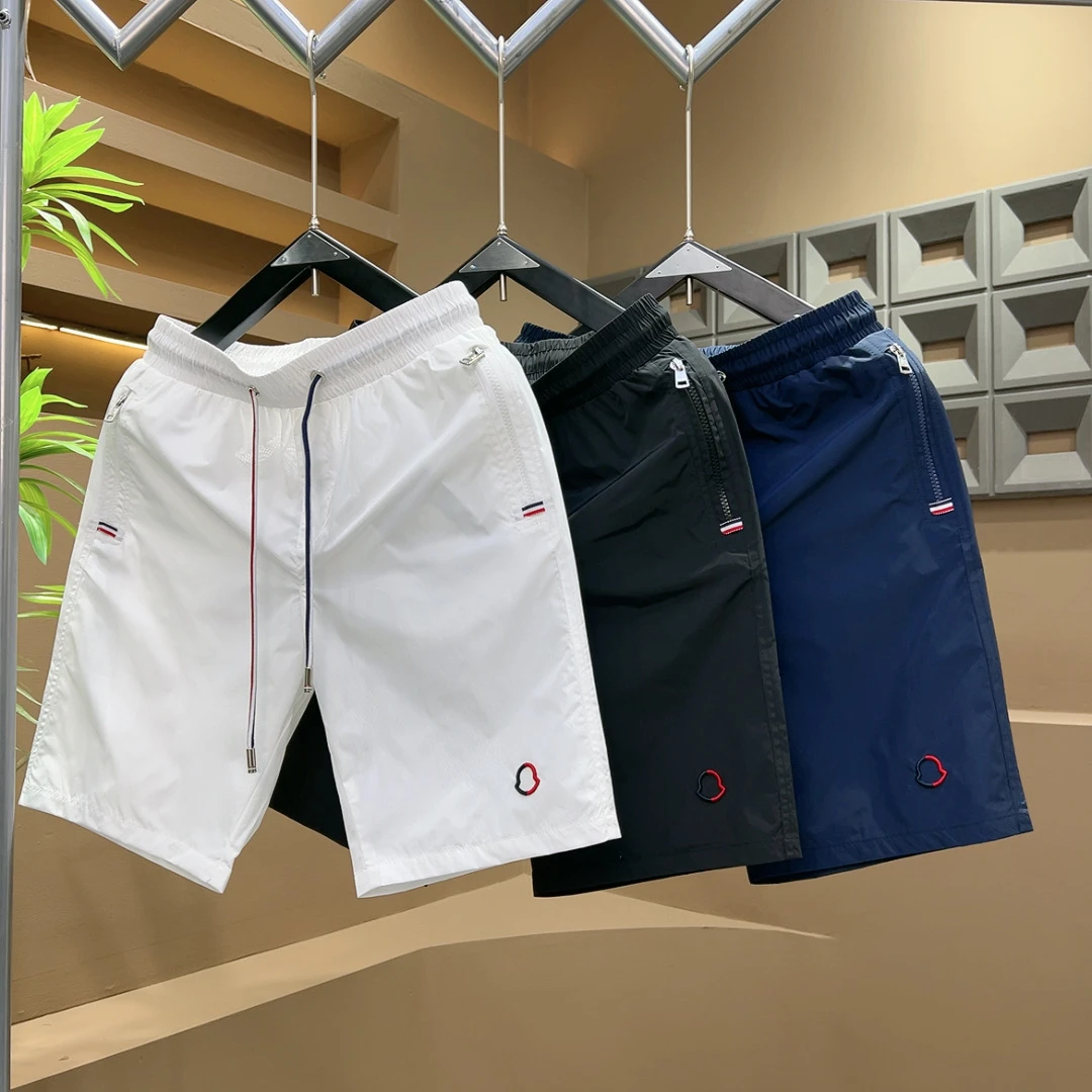 YOUMOQS2025夏季新款简百搭休闲速干潮流透气刺绣短裤粉色短裤