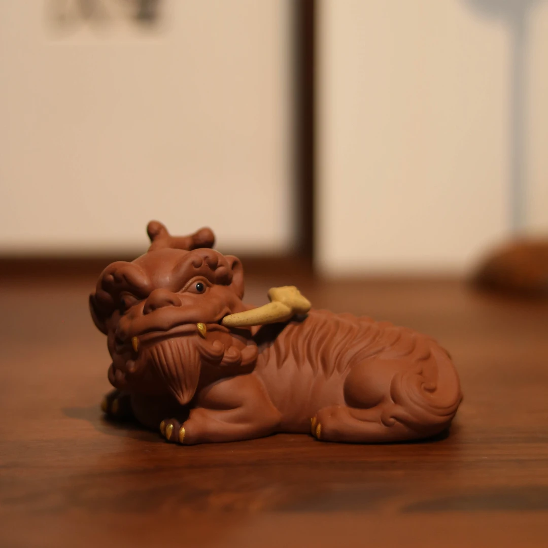 隐空山盧如意貔貅金蟾紫砂茶宠摆件茶玩2025茶道瑞兽