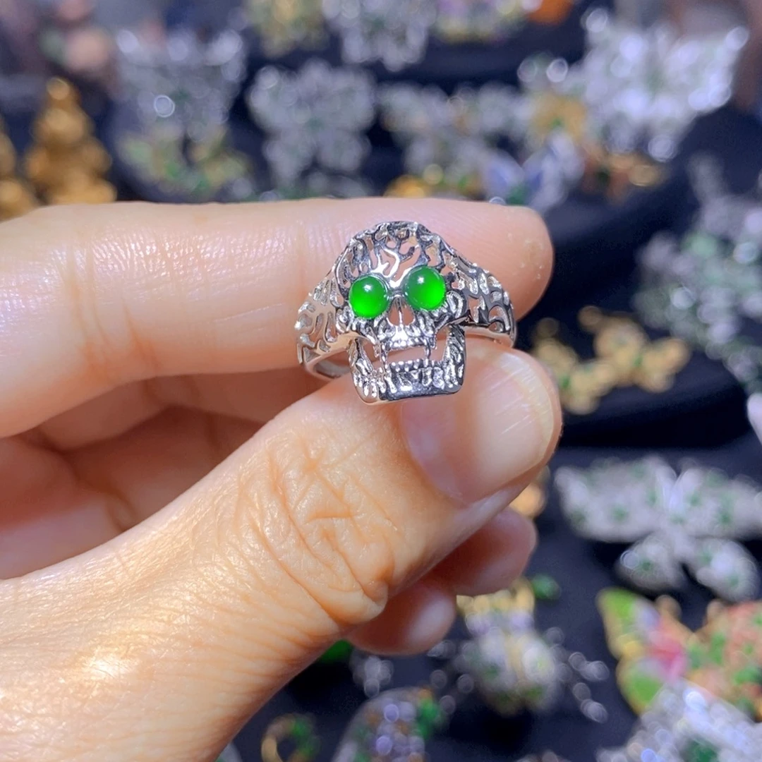 翡翠银S925镶嵌吊坠(不含链)你