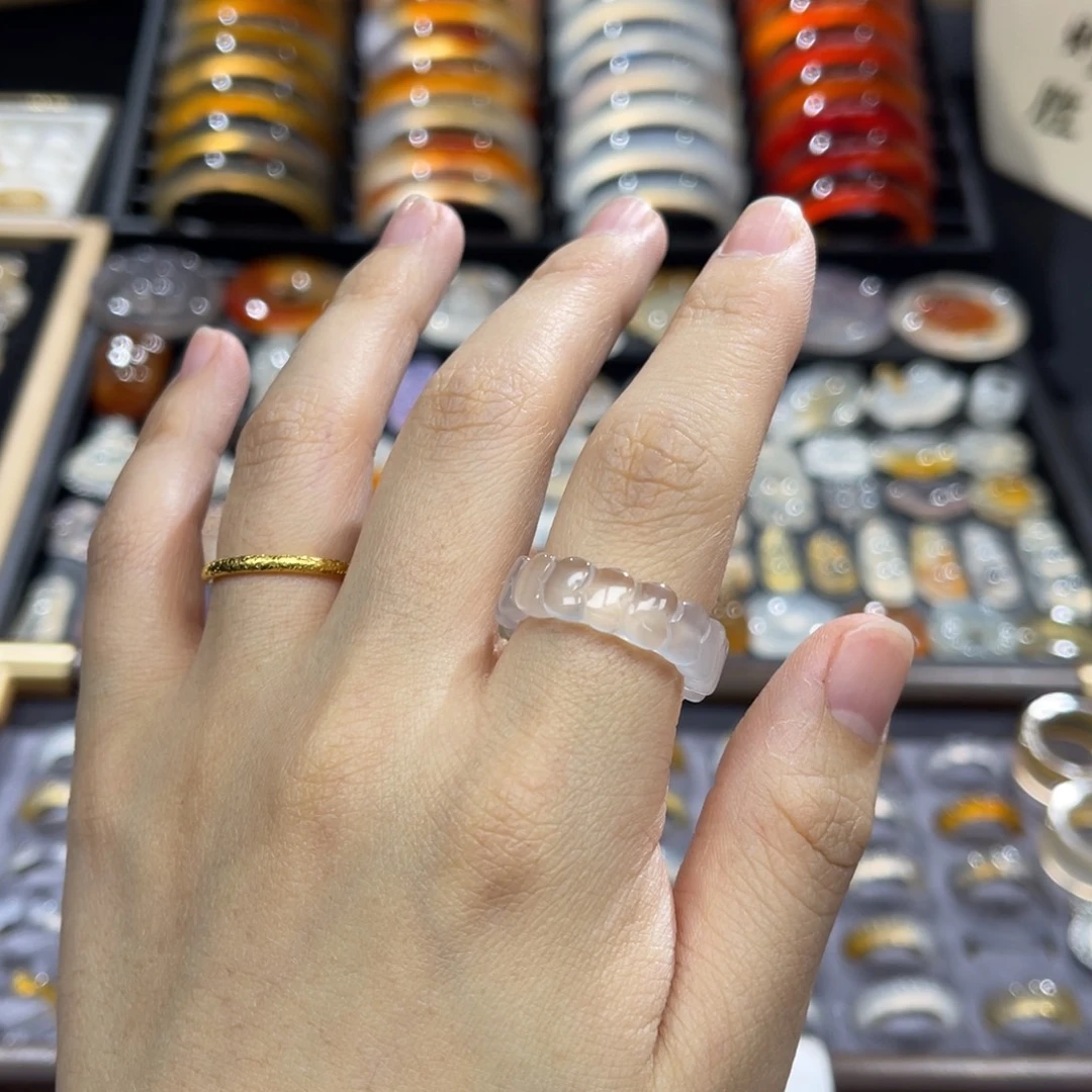 玛瑙/玉髓未镶嵌戒指