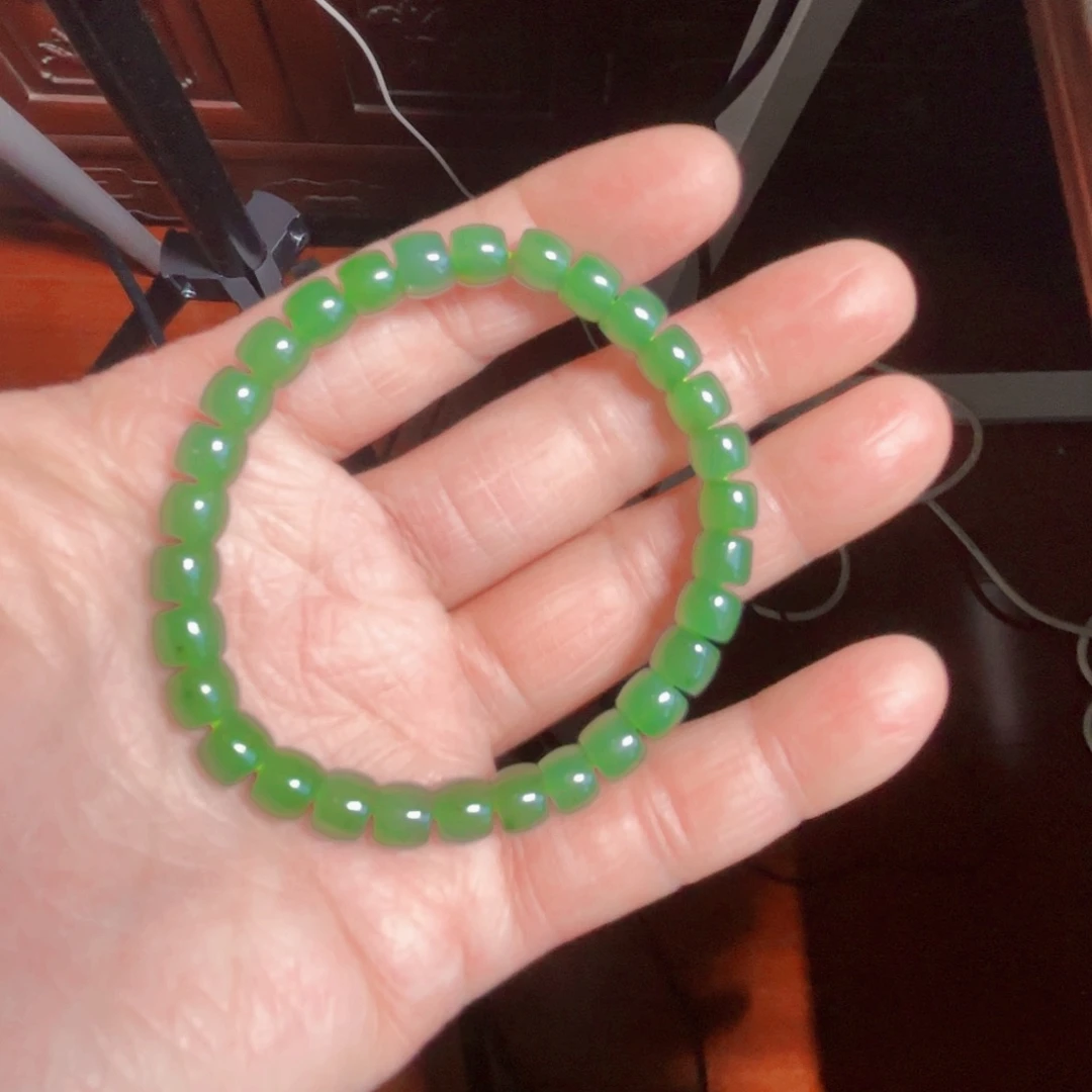 和田玉（碧玉）手串未镶嵌二*