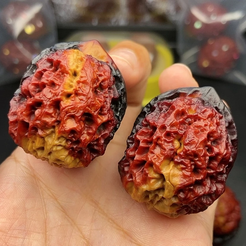 【闪购商品】把件文玩核桃40尺铁狮子球