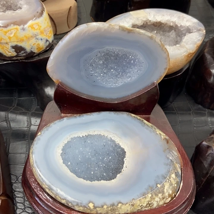 水晶未镶嵌珠宝半成品盆