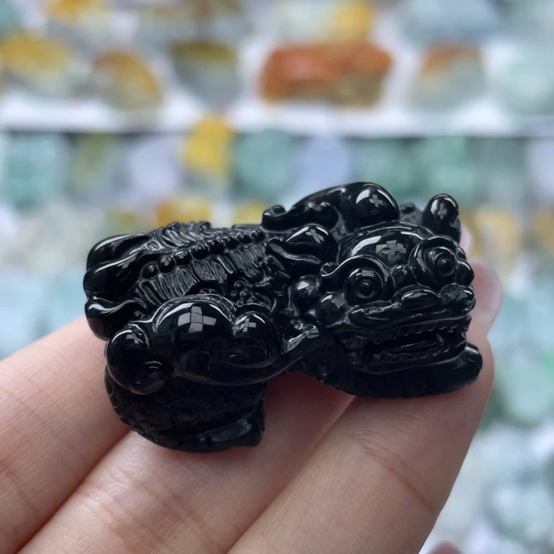 颈饰未镶嵌翡翠貔貅32