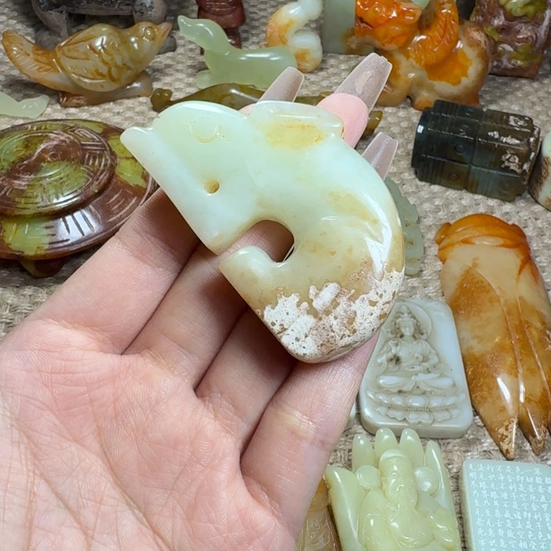 白玉菩提吊坠挂件