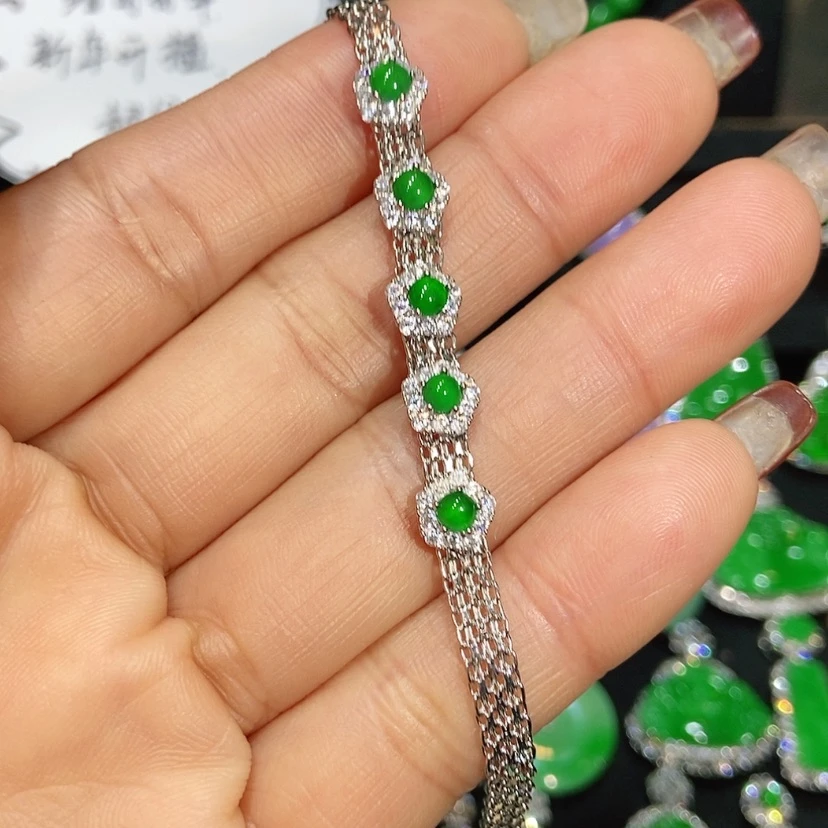 【闪购商品】翡翠手链未镶嵌天然翡翠