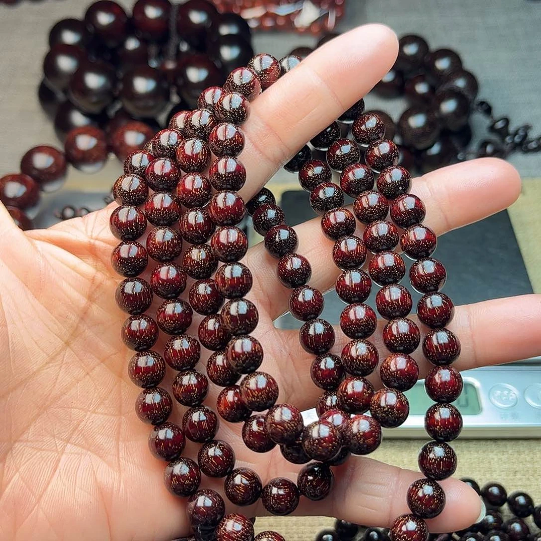 檀香紫檀（小叶紫檀）0.8 108颗 爆星