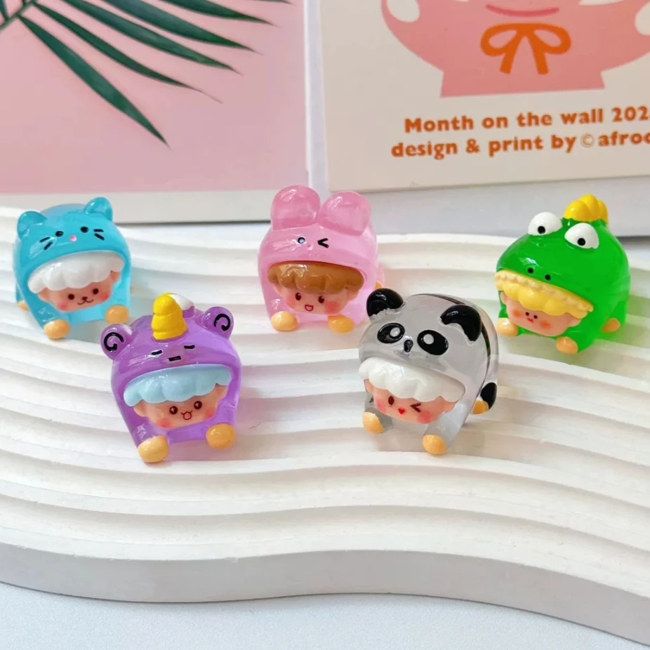 【直播拆】新款夜光超萌可爱趴趴动物崽崽diy摆件