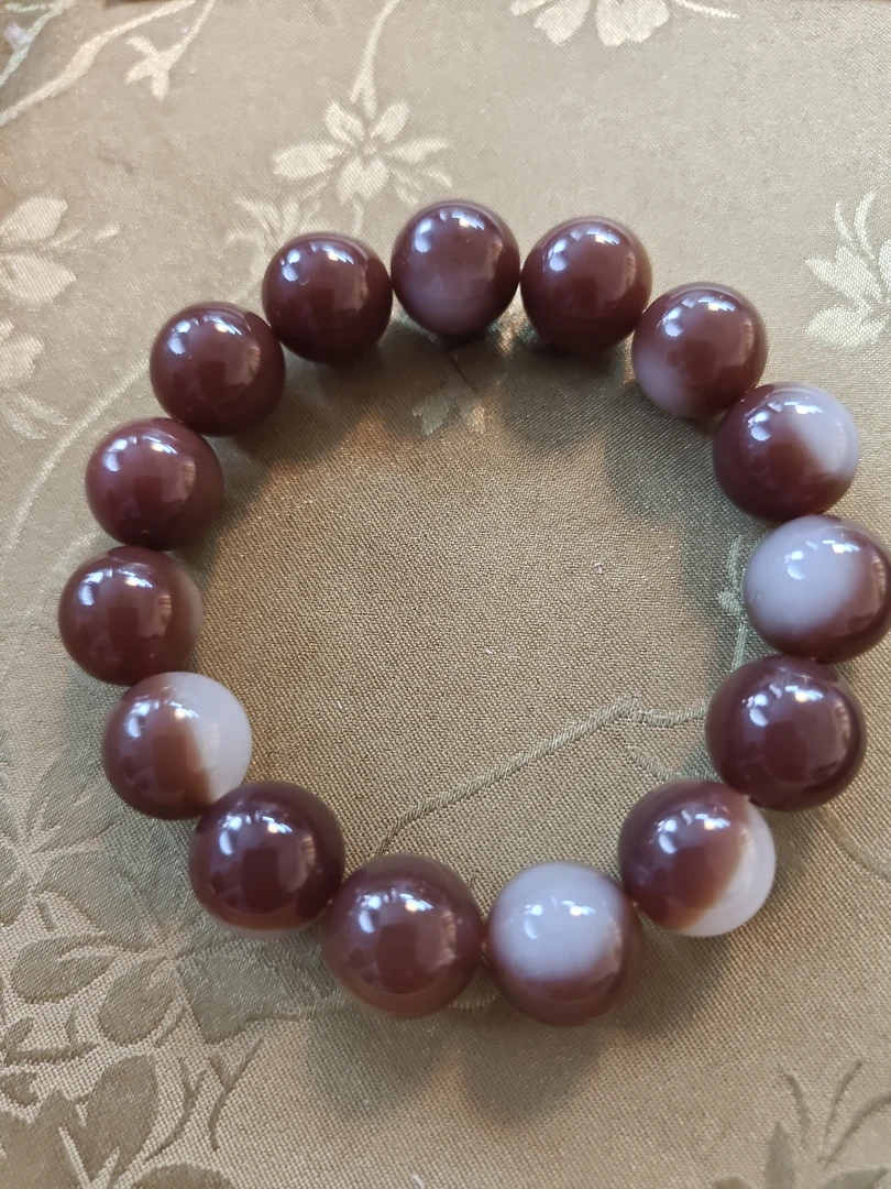 15号-精品14mm双色手串项圈