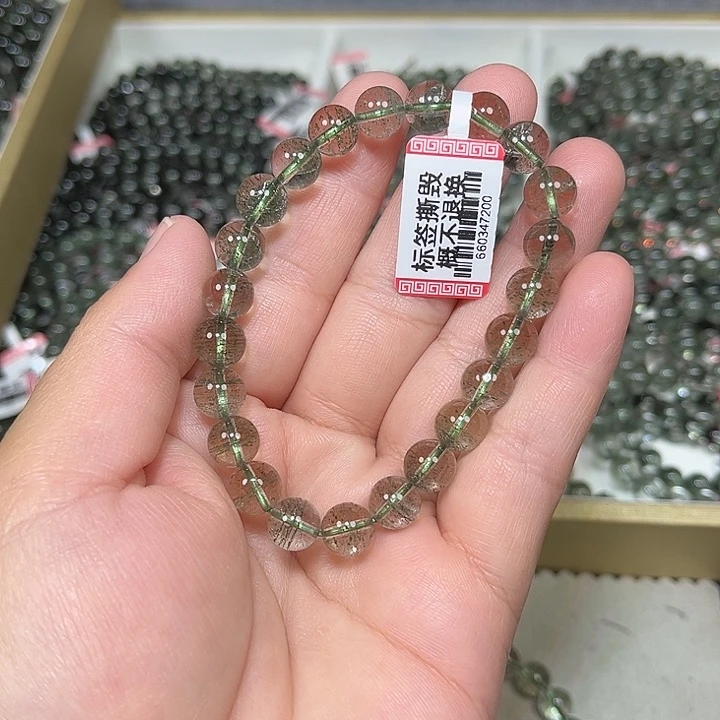7***8未镶嵌手串水晶绿幽灵手串