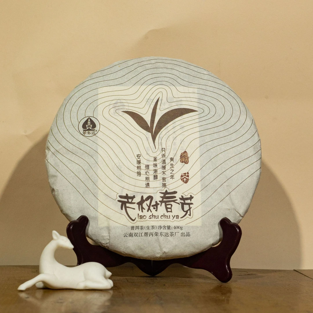 【三百年以上古树】甜度惊人 茶气充足 老树春芽 普洱生茶 400g/饼