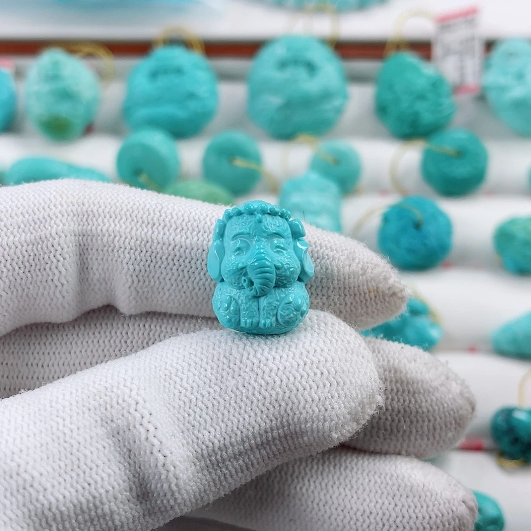 绿松石车挂未镶嵌