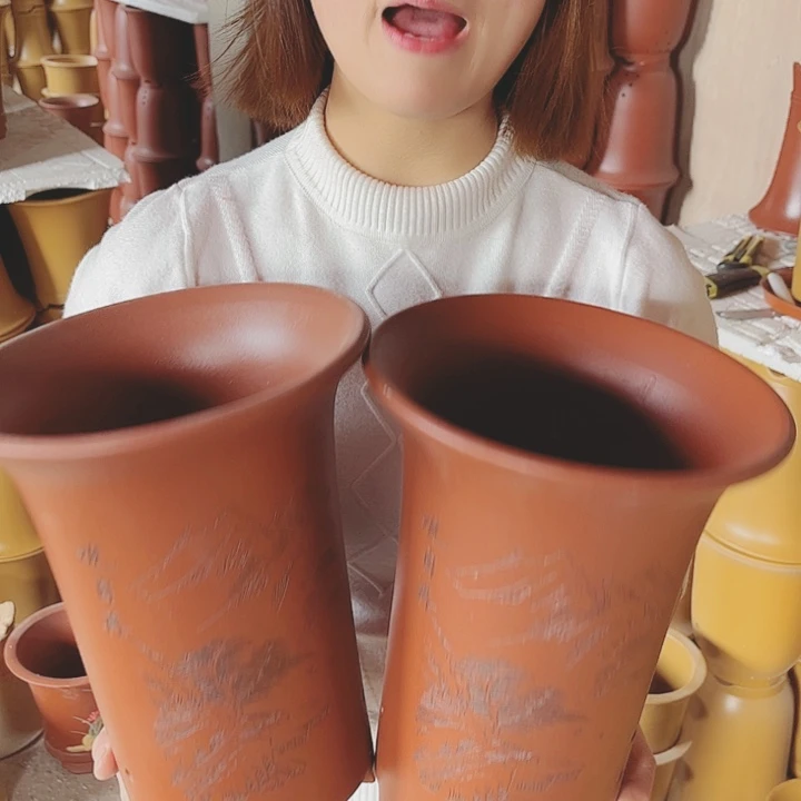 紫砂宜兴紫砂花盆