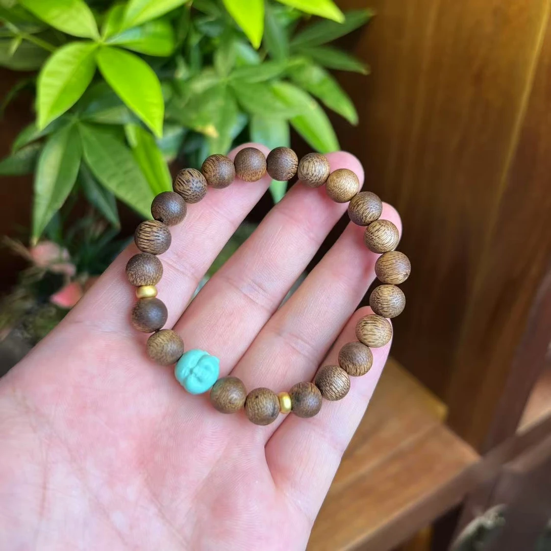沉香圆珠diy手串D