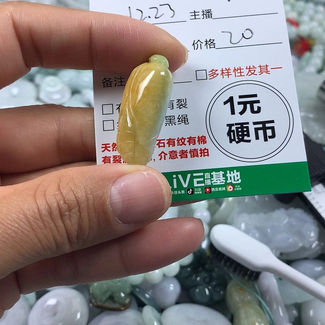 翡翠未镶嵌吊坠(不含链)