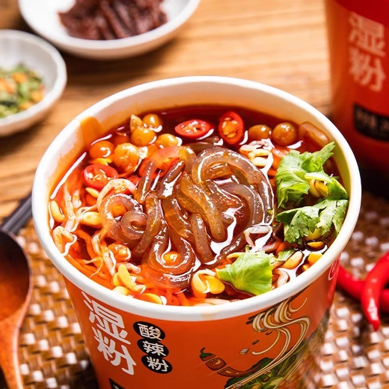 小香厨酸辣粉湿粉*桶装冲泡免煮懒人宿舍夜宵充饥方便速食品