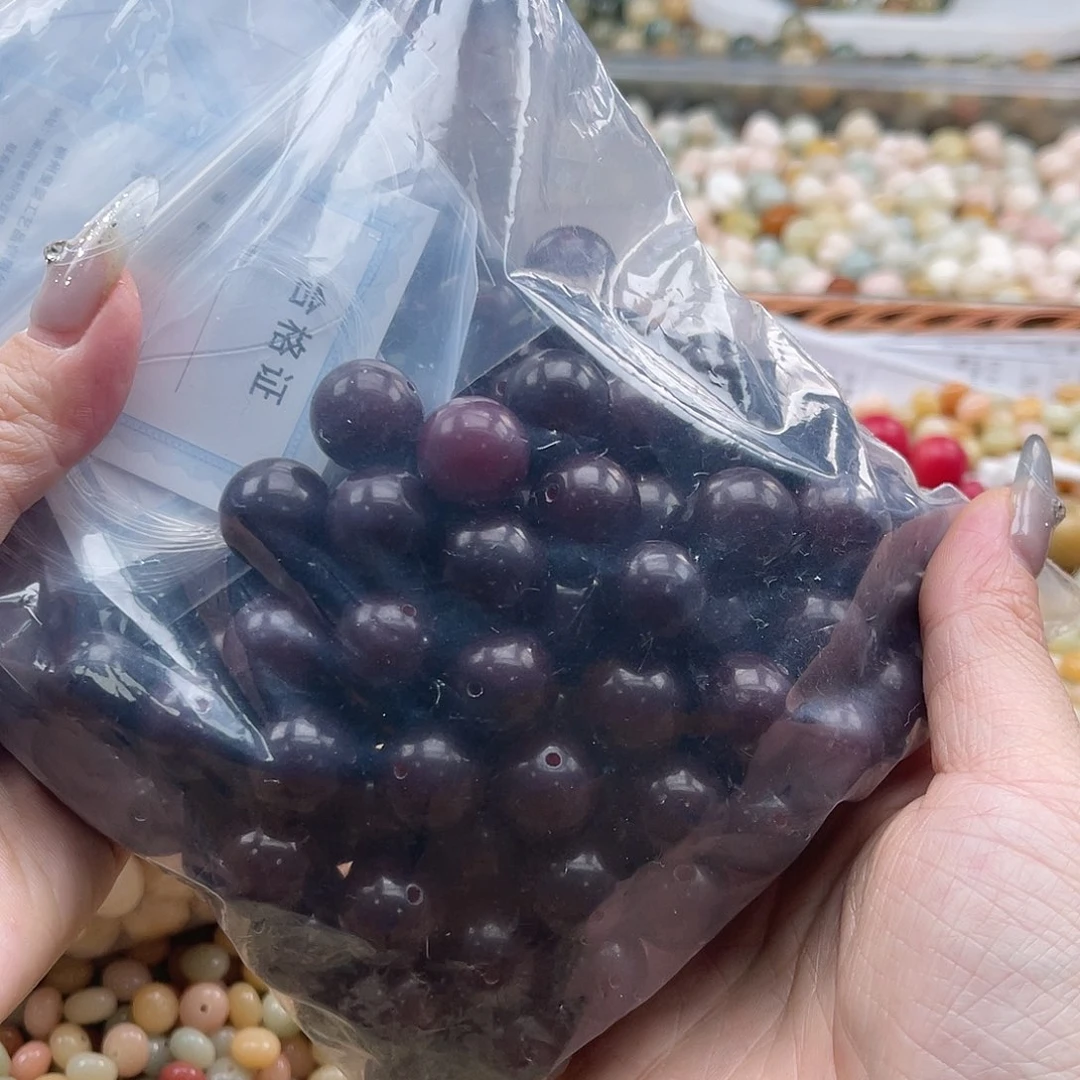 白玉菩提吊坠b微瑕15mm/50+20颗