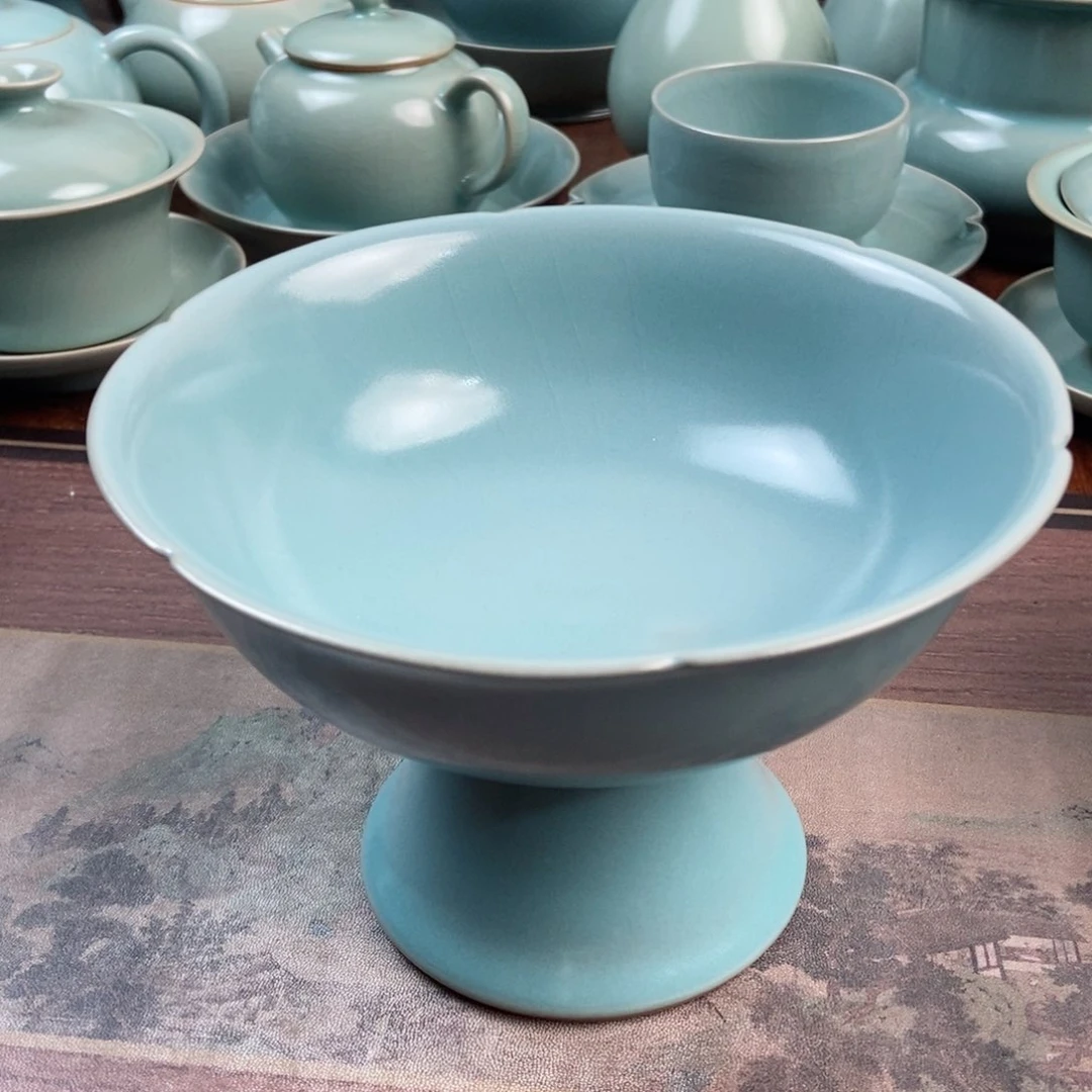 摆件原产地原矿汝瓷～茶器