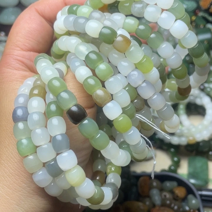 和田玉未镶嵌珠宝半成品有包容拍一发一随机发货