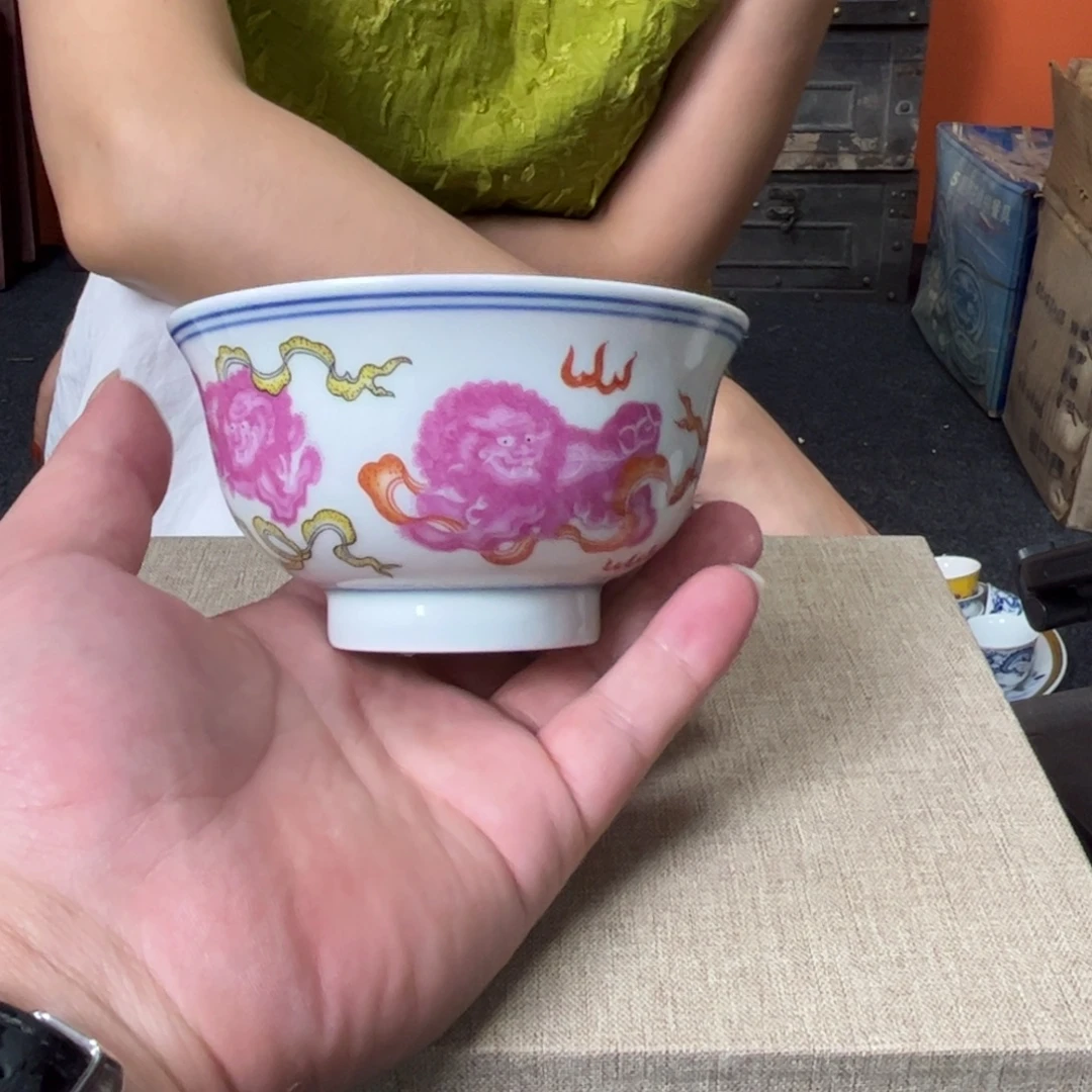 摆件瓷器的时候我也是