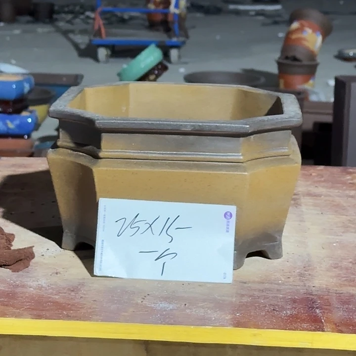 紫砂花盆手工制作369