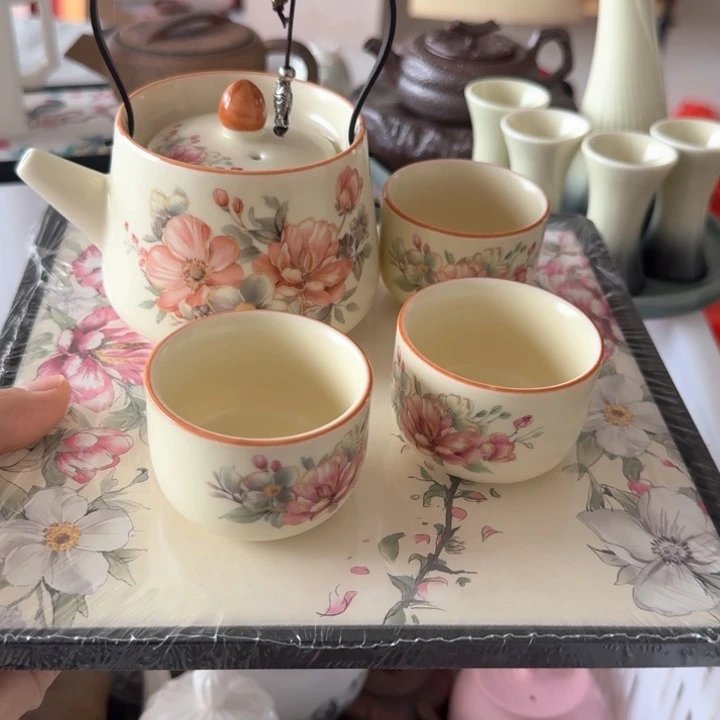 微瑕陶瓷茶具茶杯茶壶
