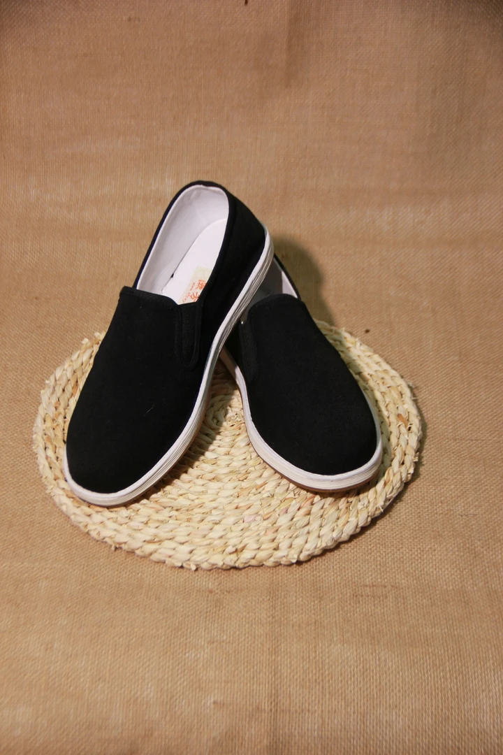 漱芳斋男士艾草布鞋男款一脚蹬休闲轻便开车防滑耐磨老北京牛筋底