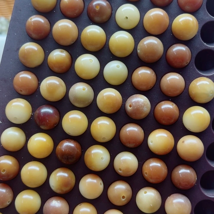 手串白玉菩提瑕疵13糖炒栗子圆珠67颗