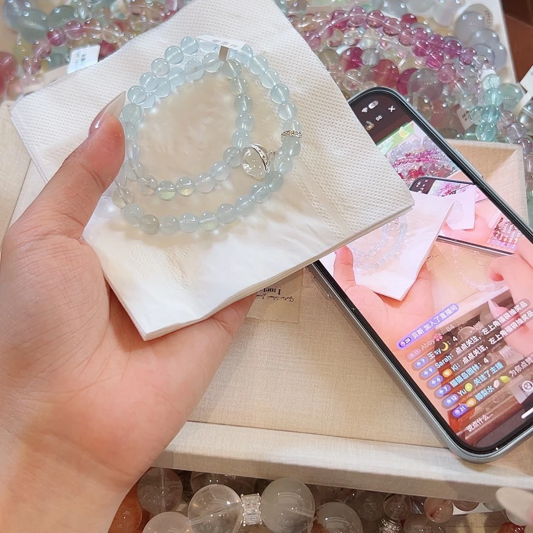 水晶手链未镶嵌六***六48小时鉴赏