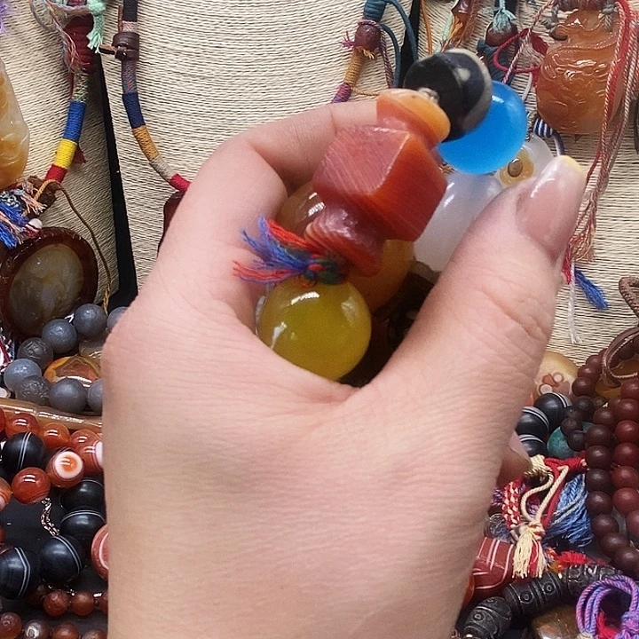 玛瑙/玉髓手链合金柒*