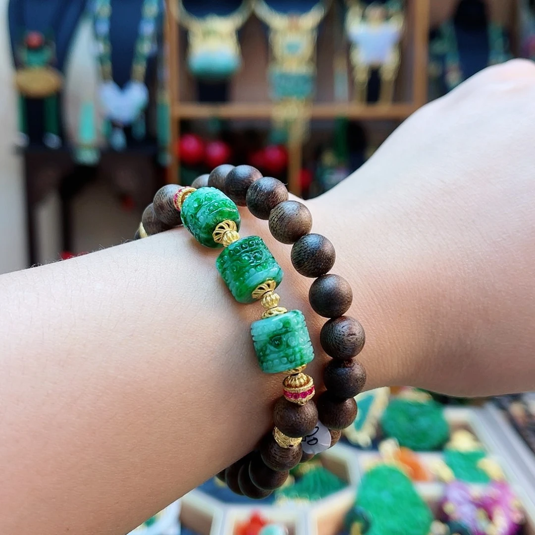 未镶嵌手串翡翠48小时鉴赏期