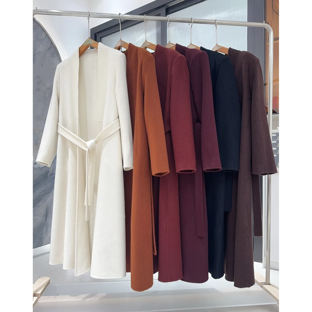 【林关关专属】秋冬时尚气质外套大风新款羊大衣A8808