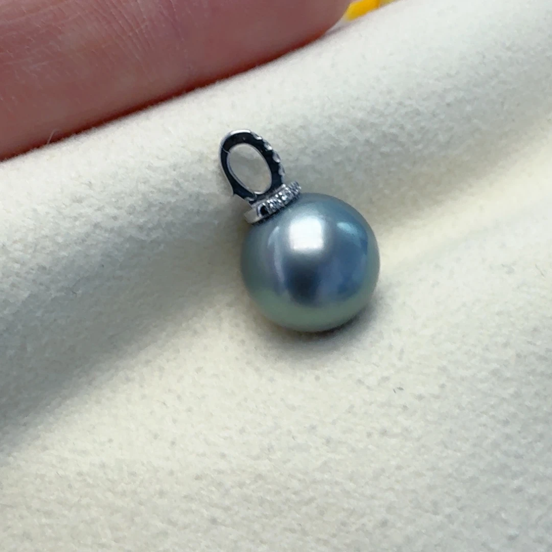 海水珍珠18K金镶嵌颈饰@@aq114