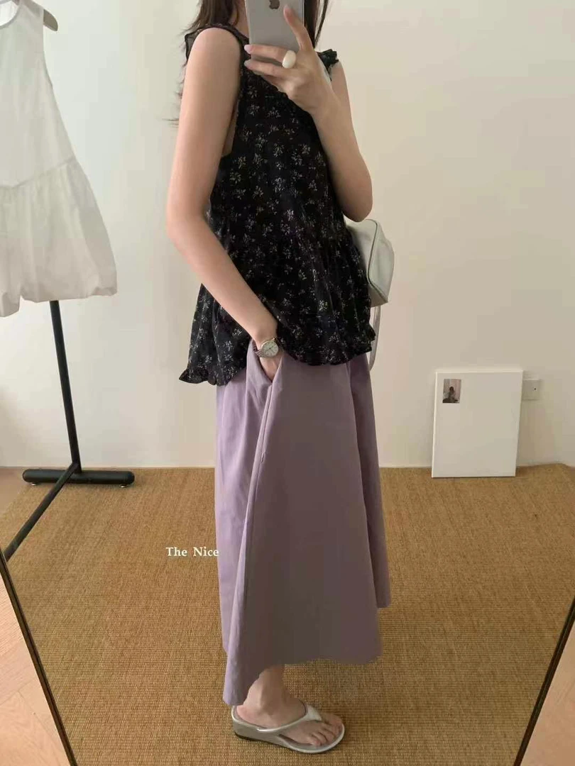 大版型发财裙裤韩版八分裤
