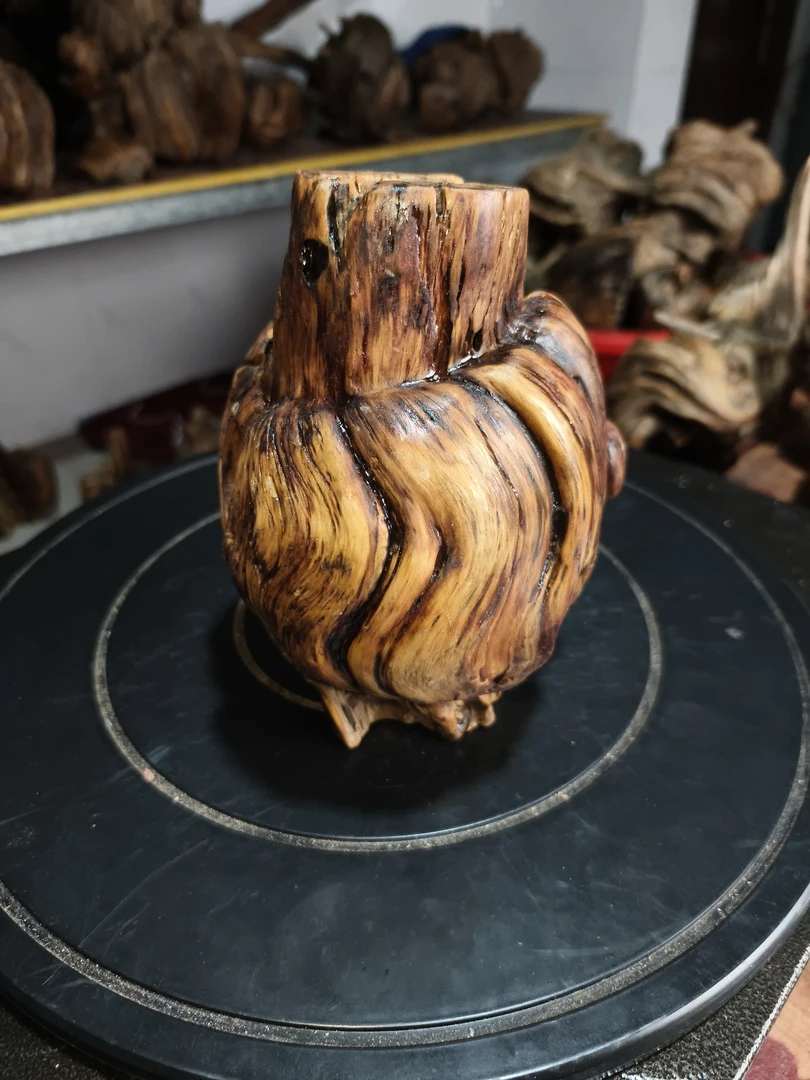 2号松明子琥珀木，天然形成（自带油性，自带香味），精美摆件老料树桩