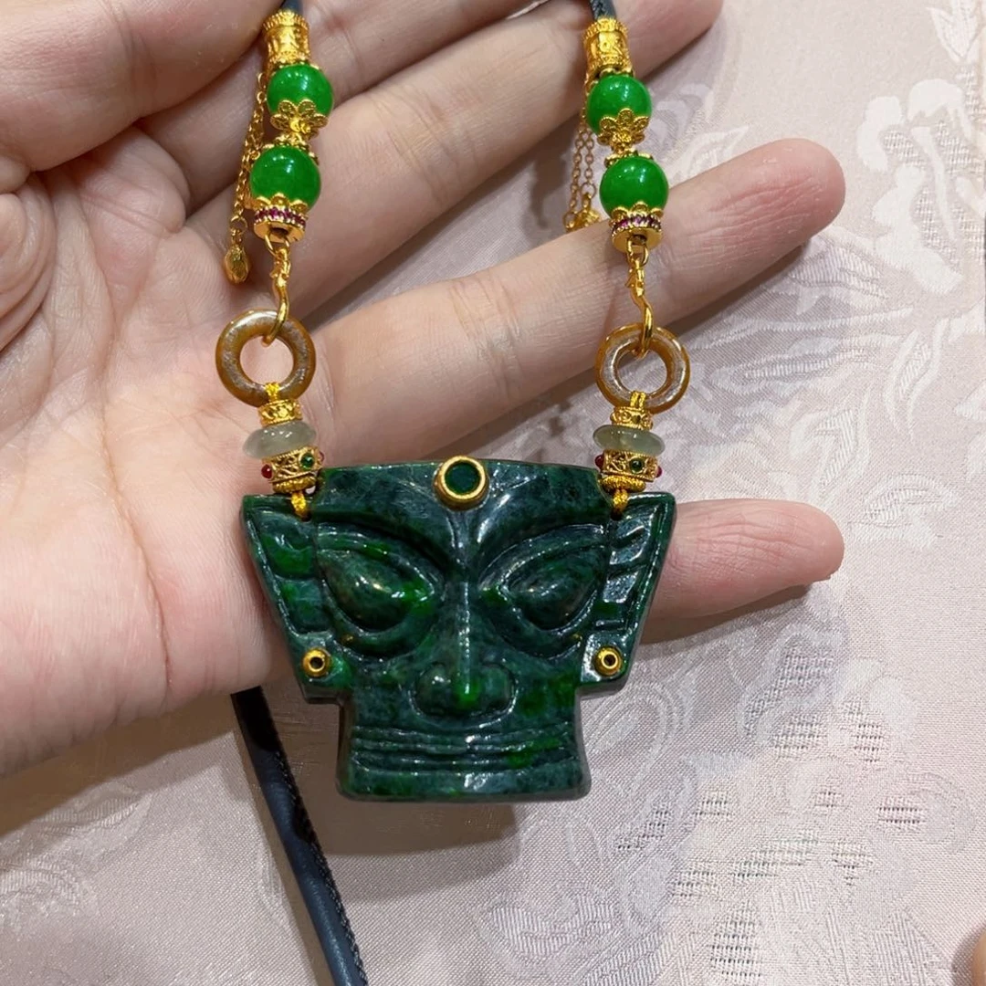 翡翠合金吊坠(赠链)大漏仅此一件