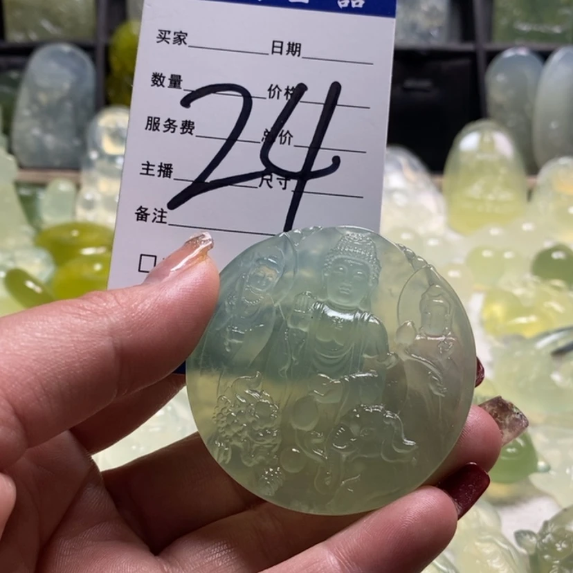 【闪购商品】蛇纹石玉颈饰合金造*人