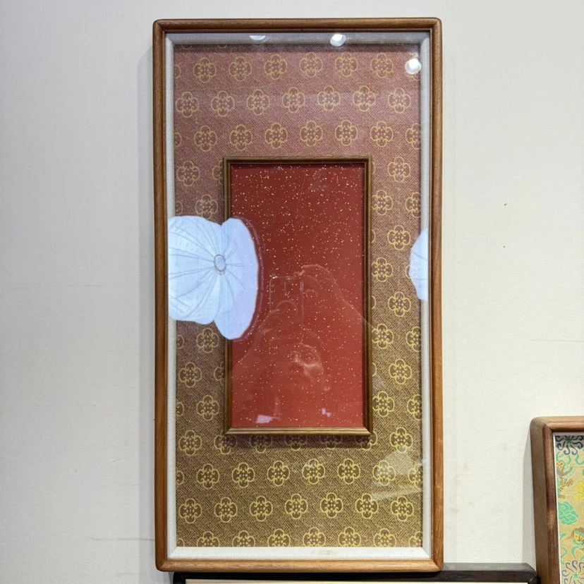 【近思】65x33海棠锦榫卯框中框【内框33x17】