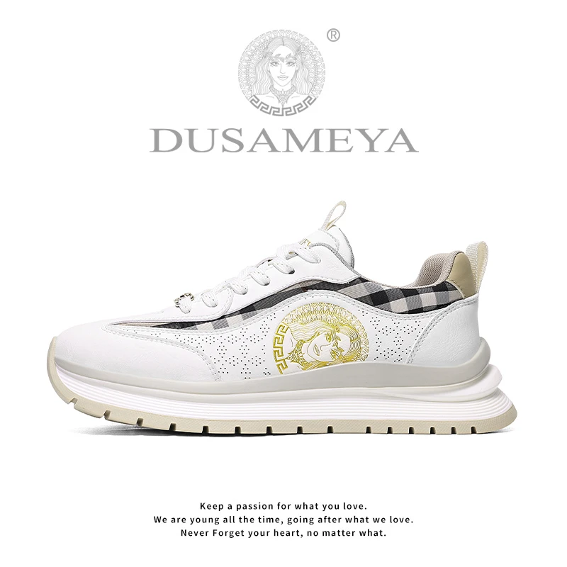 DUSAMEYA/杜莎米娅男士夏季款透气潮鞋百搭轻奢时尚运动鞋D6718