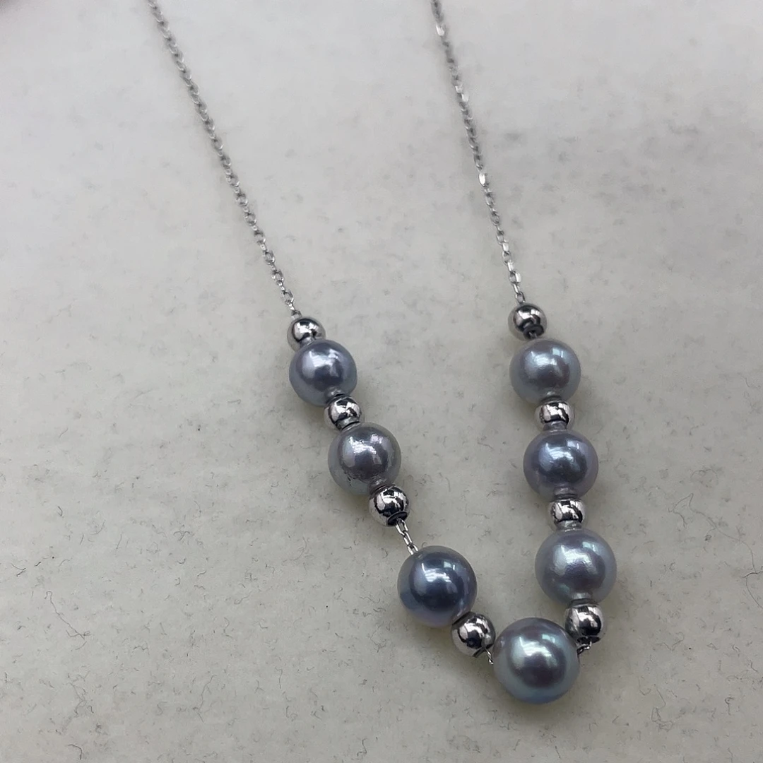 颈饰海水珍珠银S925镶嵌