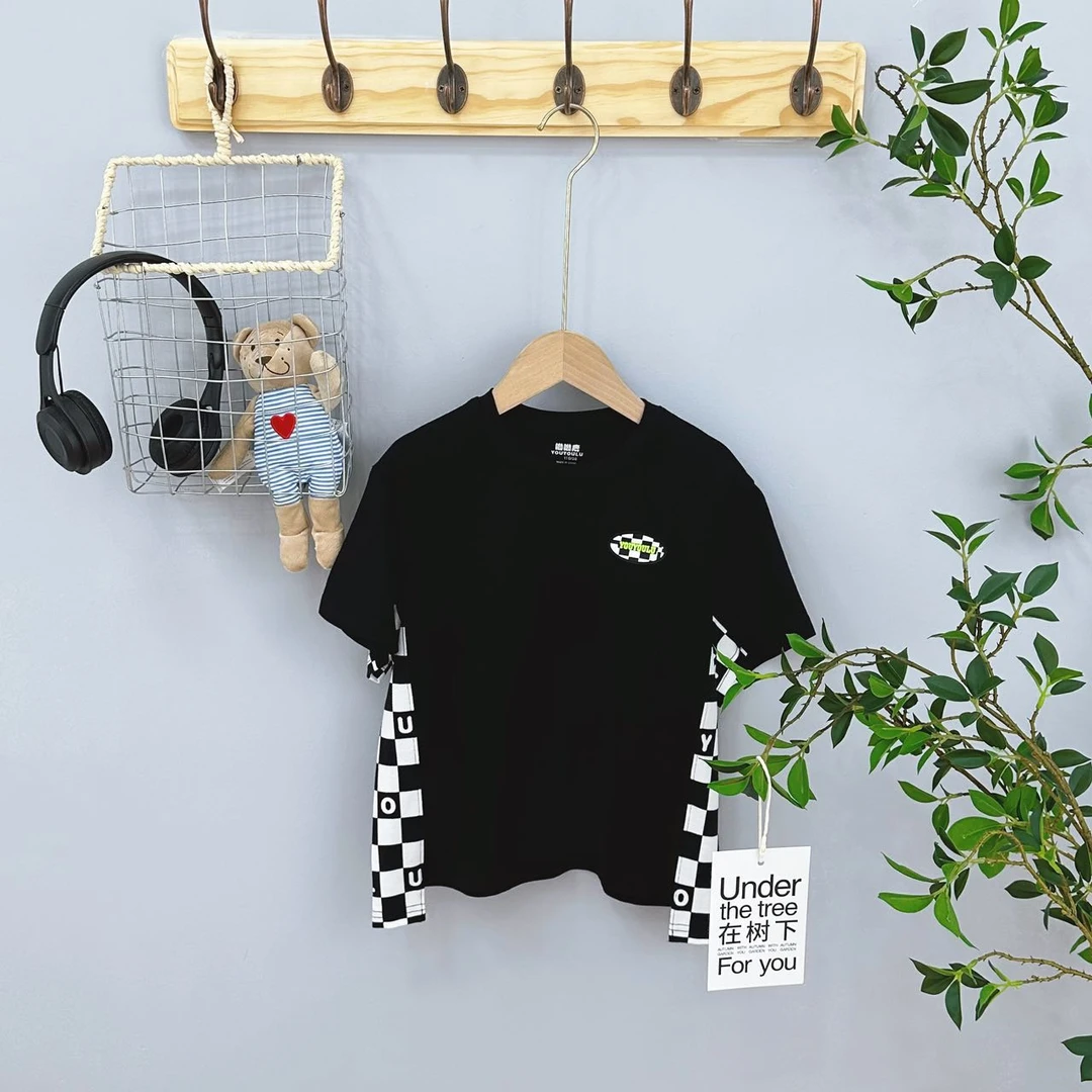 22319高端专享YOYO夏季呦呦鹿短袖黑色