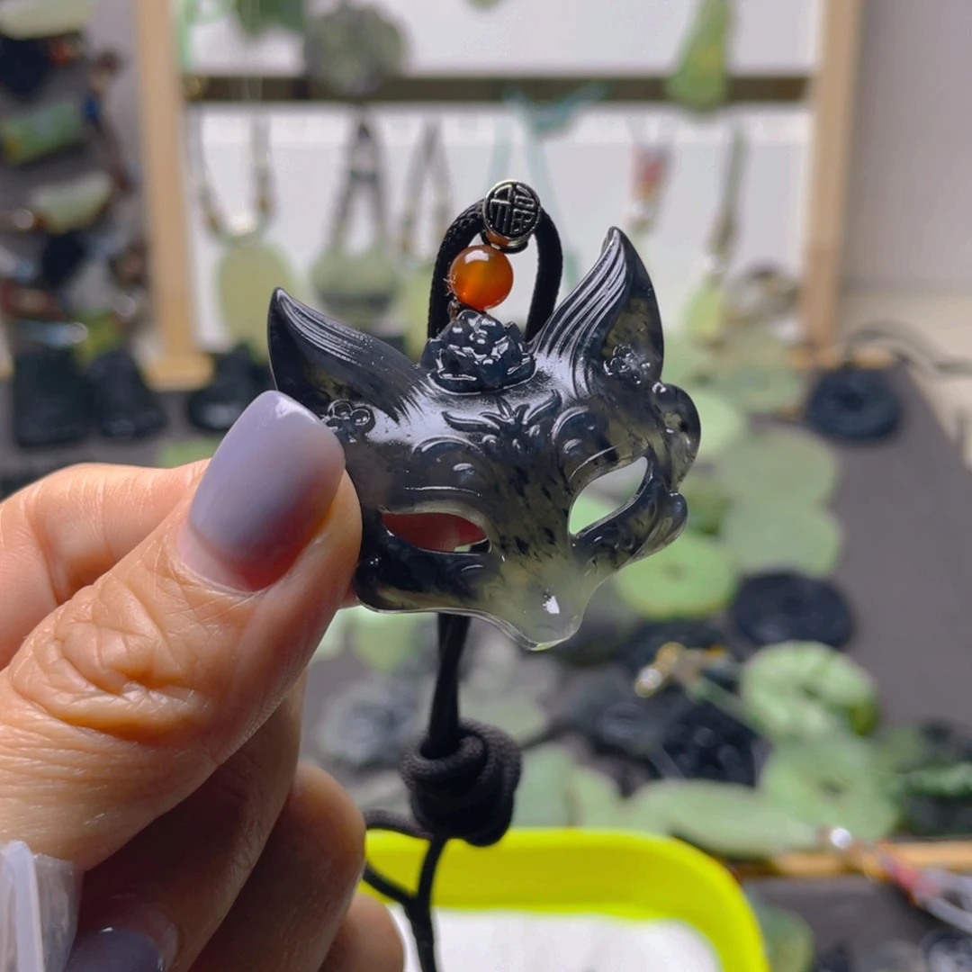 蛇纹石玉未镶嵌吊坠(赠链)*️