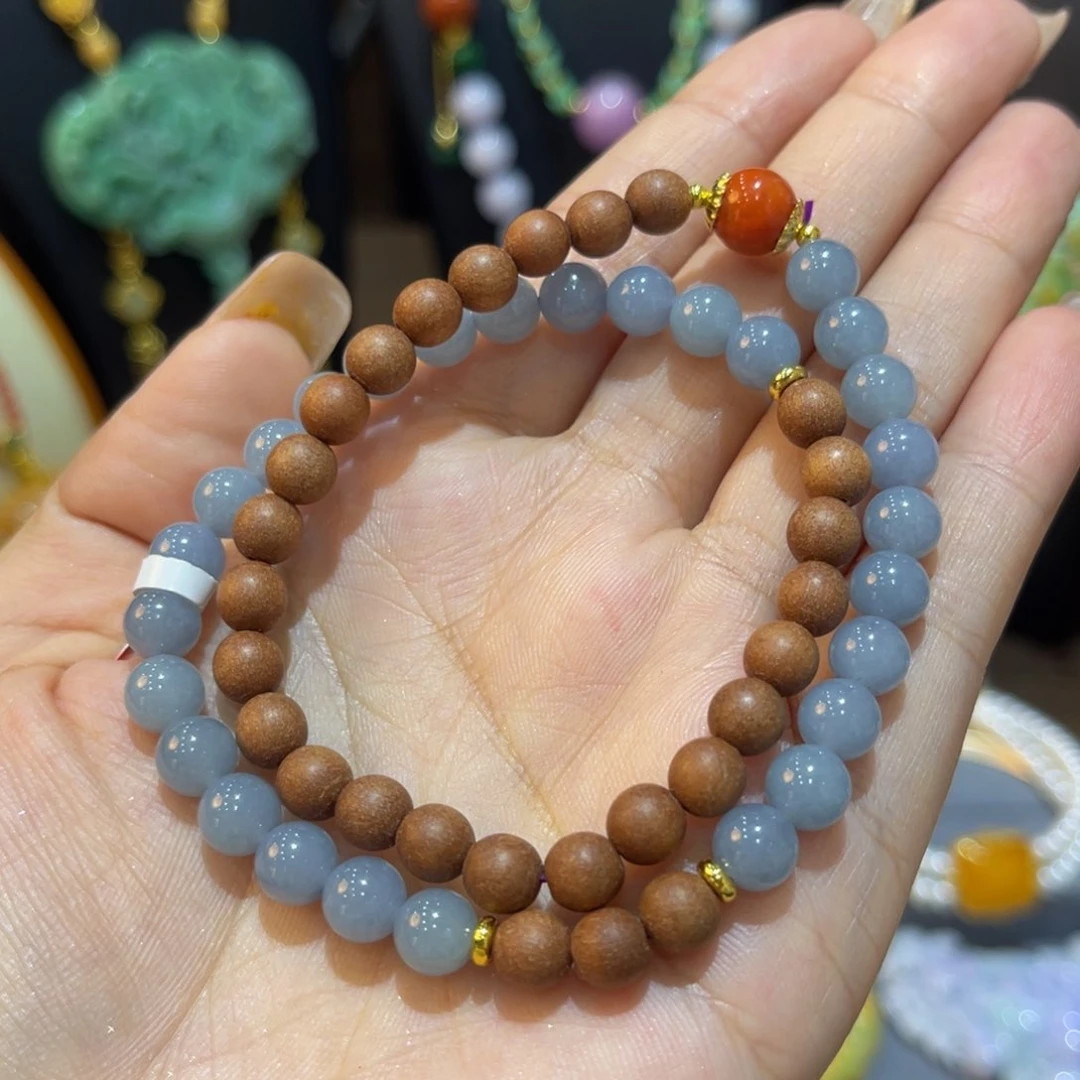 未镶嵌手串翡翠双圈
