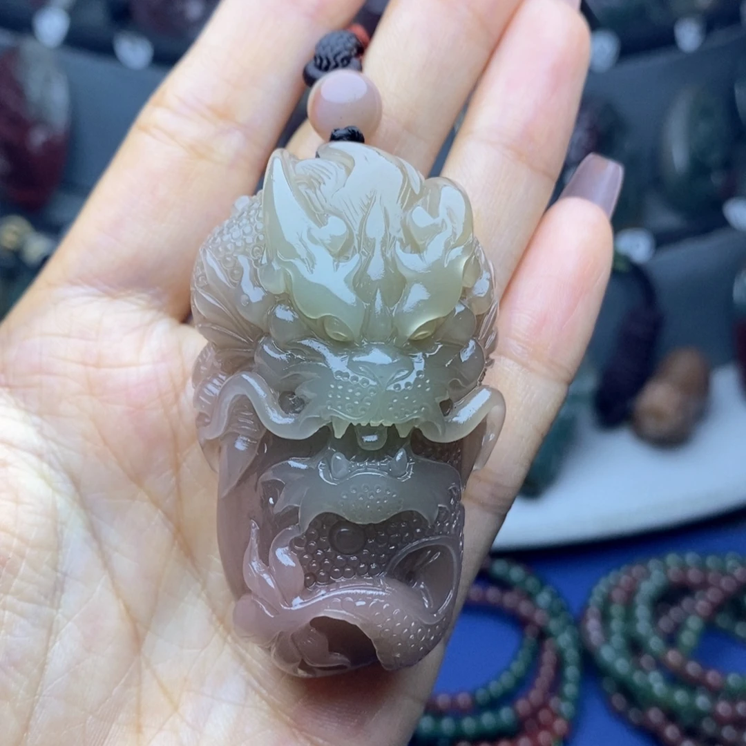 紫***来未镶嵌吊坠(不含链)玛瑙/玉髓