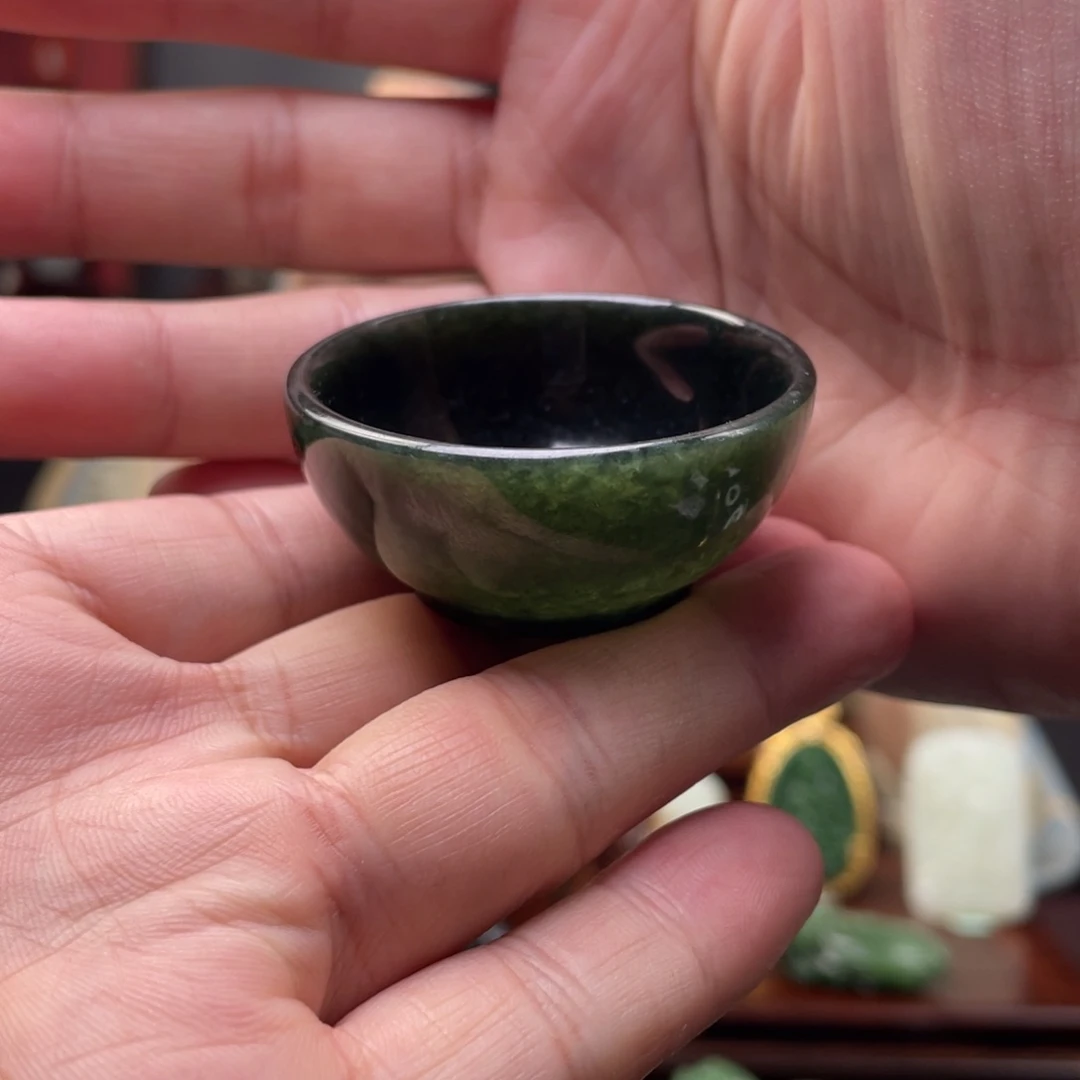 未镶嵌和田玉摆件和田玉茶杯未镶嵌