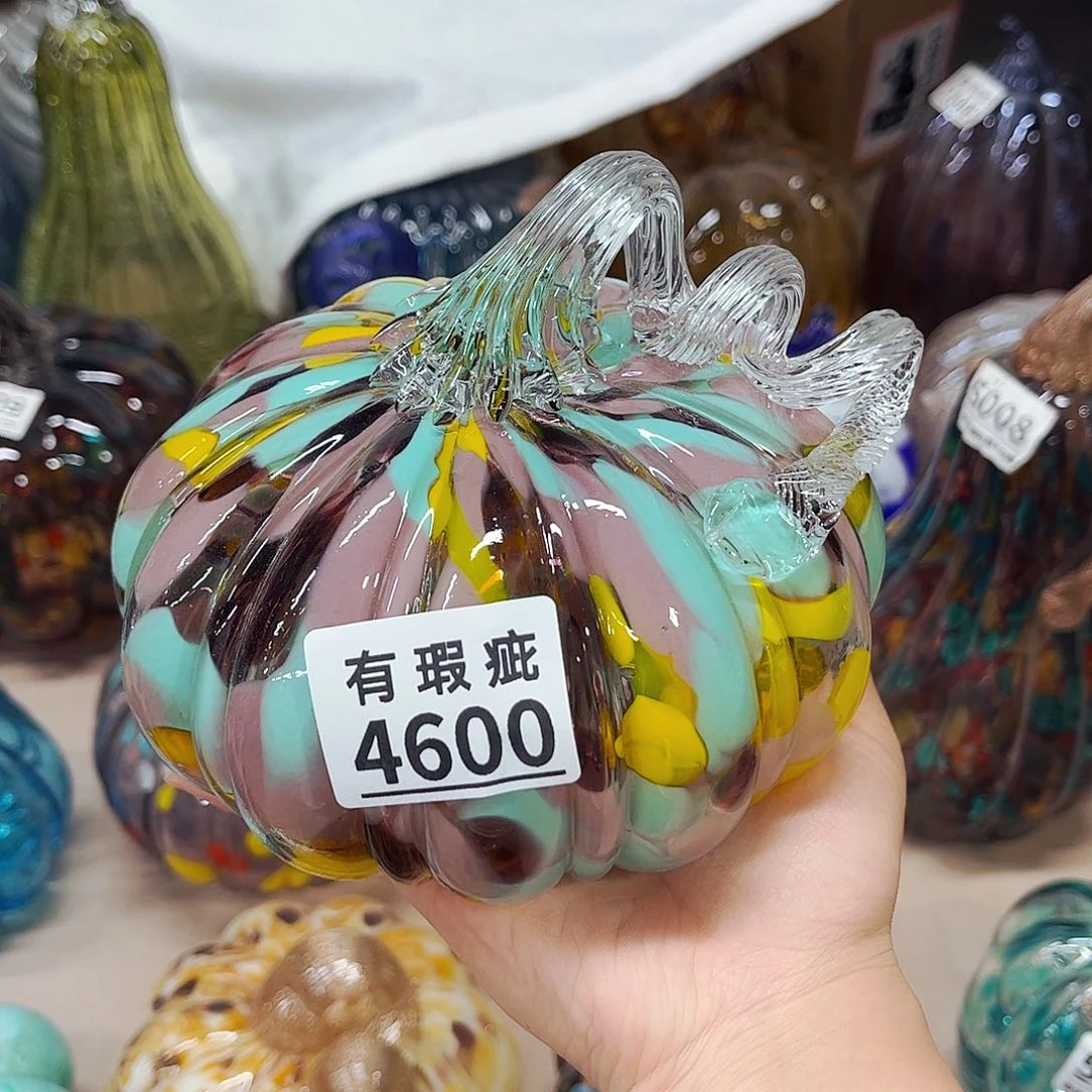 南瓜4600 家悦美居琉璃摆件瑕疵