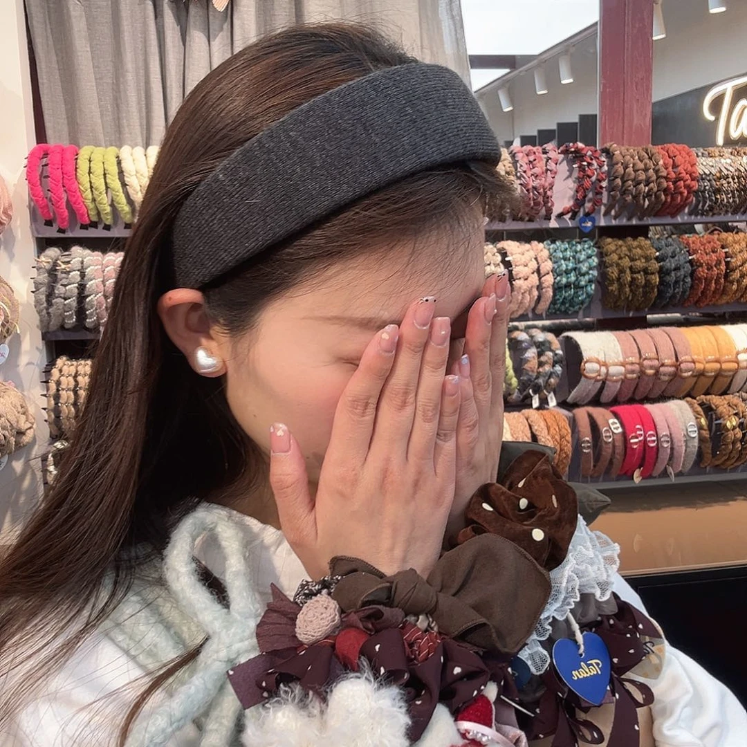 布艺铁合金灰发箍