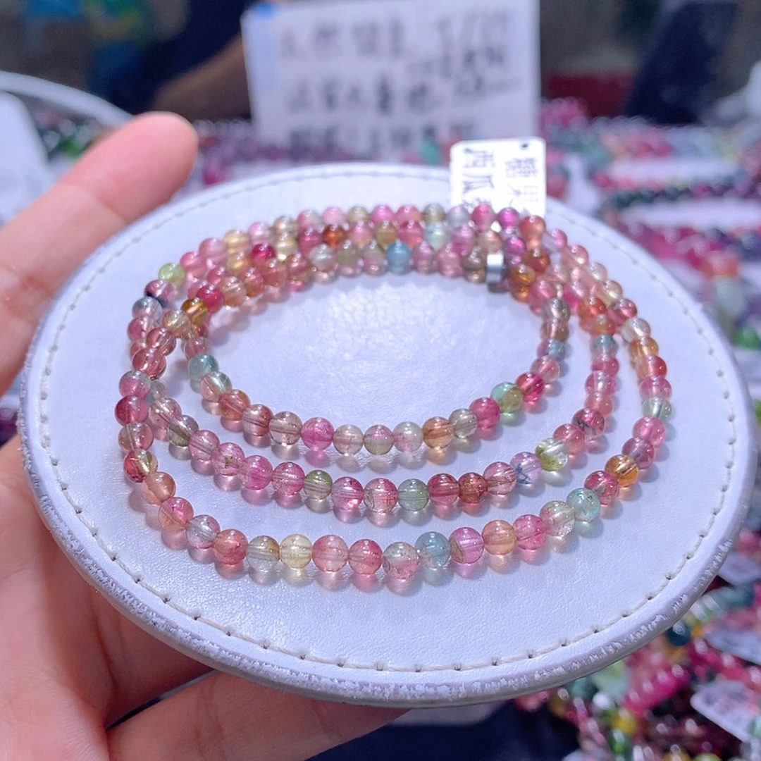 【闪购商品】未镶嵌手串碧玺4.3m净体