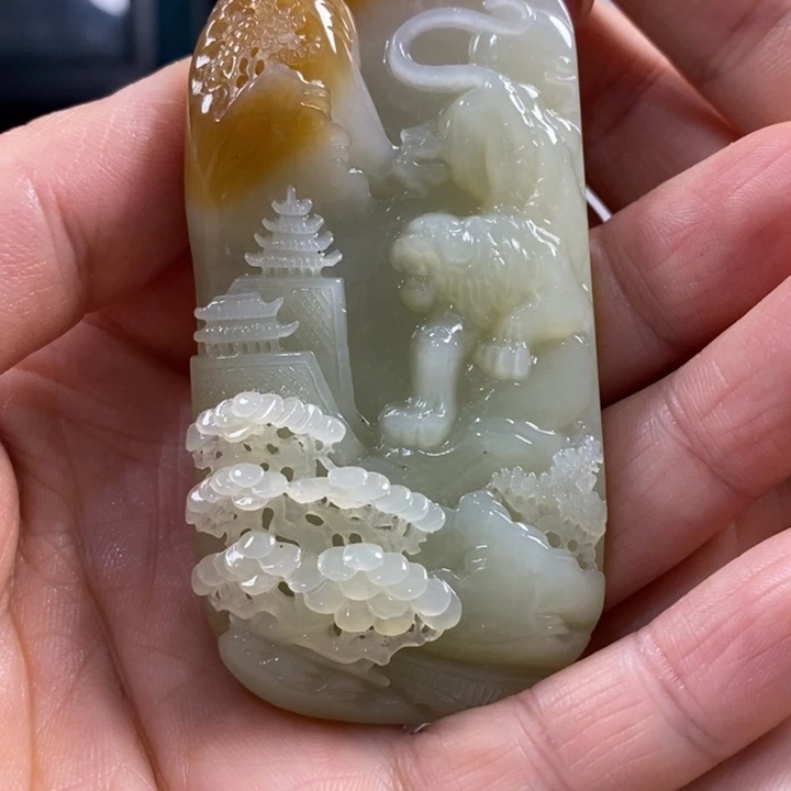 和田玉未镶嵌颈饰