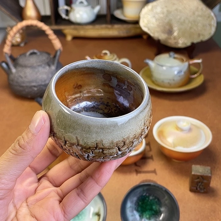 燃薪柴烧茶器主人杯